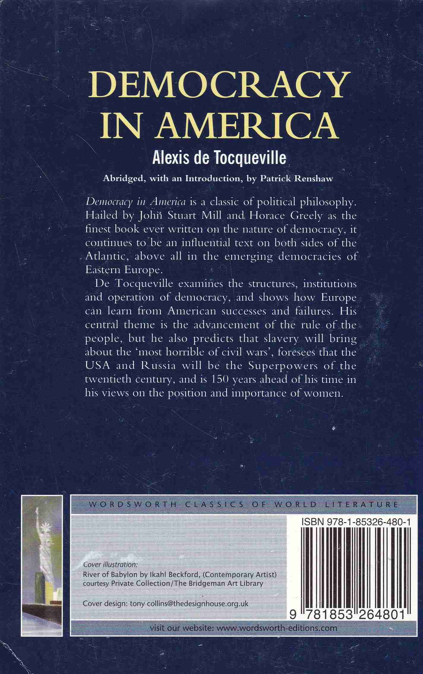 Librairie Bouarroudj - DEMOCRACY IN AMERICA    C24